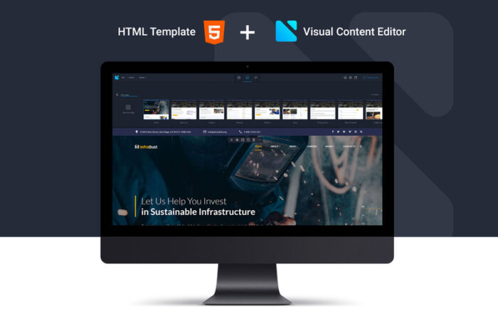 InfraDust - Industrial Ready-to-Use Website Template - Features Image 2