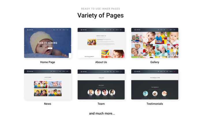 Happy Kids - Nursery Ready-to-Use Website Template - Features Image 2