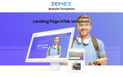 Easylang - Language School One Page Classic HTML Landing Page Template - Features Image 1