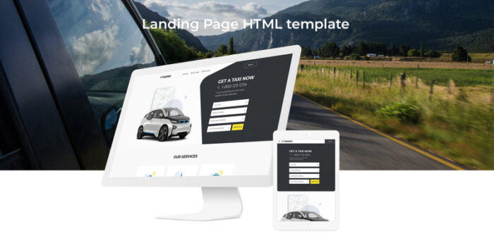 TaxPro - Taxi Service Landing Page Template - Features Image 2