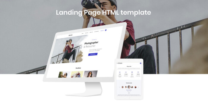 Lee - Photographer Portfolio Minimal HTML5 Landing Page Template - Features Image 2