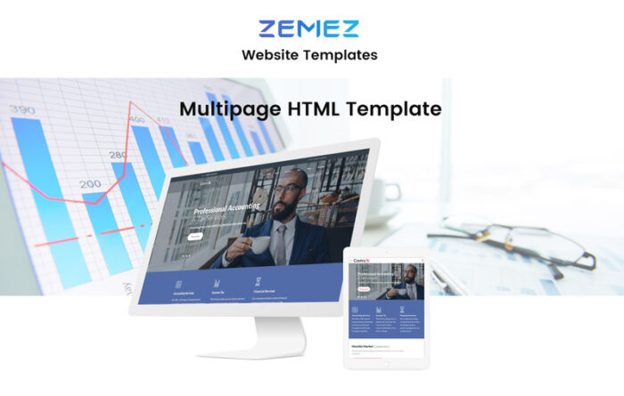 Costrax - Accounting Services Modern Multipage HTML5 Website Template - Features Image 1