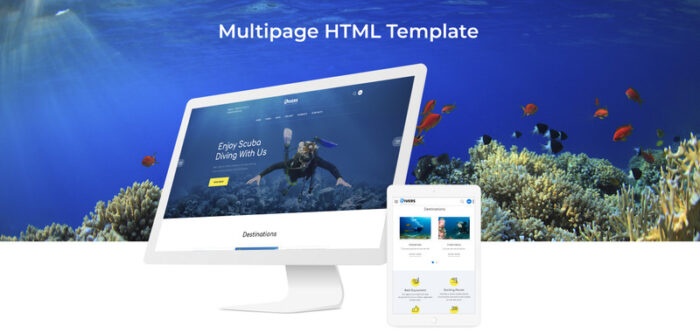 Divers - Diving Center Multipage Classic HTML Website Template - Features Image 2