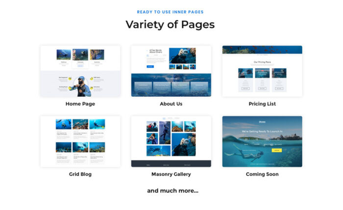 Divers - Diving Center Multipage Classic HTML Website Template - Features Image 3