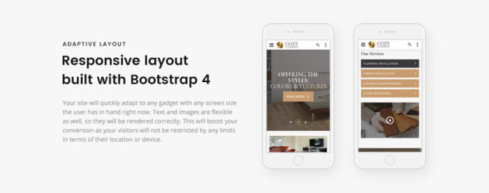 COZY - Flooring Materials Responsive Modern HTML Website Template - Features Image 6