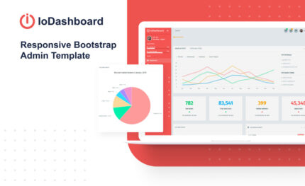 IoDashboard - Intuitive Dashboard Admin Template - Features Image 1