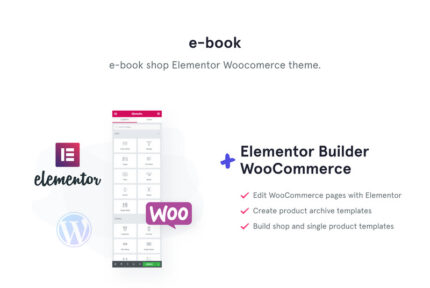 E-book - e-book website theme with widgets for Elementor WooCommerce Theme - Features Image 1