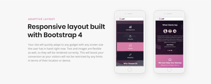 sUp - IT Creative HTML Landing Page Template - Features Image 4