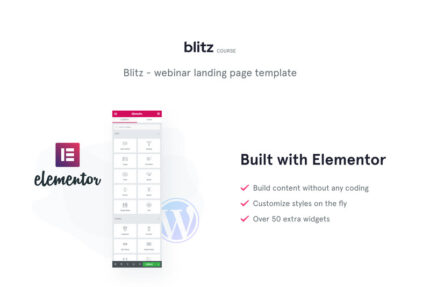 Blitz - Webinar Landing Page Template WordPress Theme - Features Image 1