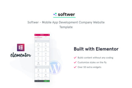 Softwer - Mobile App Development Company Website Template WordPress Theme - Features Image 1