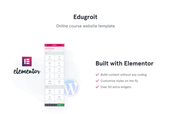 Edugroit - Online Course Website Template WordPress Theme - Features Image 1