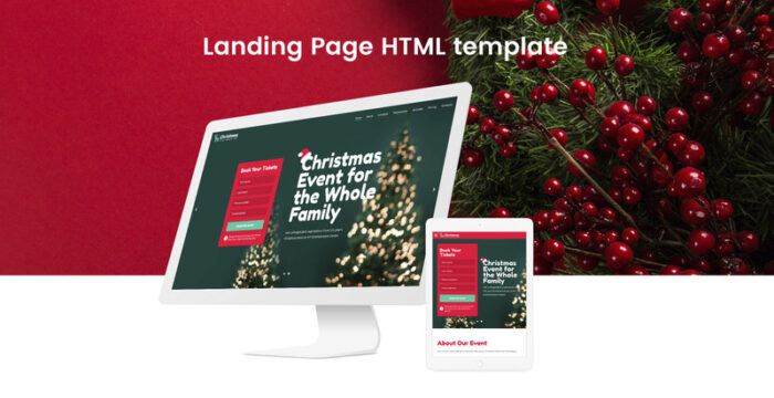 Lintense Christmas - Winter Holiday HTML Landing Page Template - Features Image 3