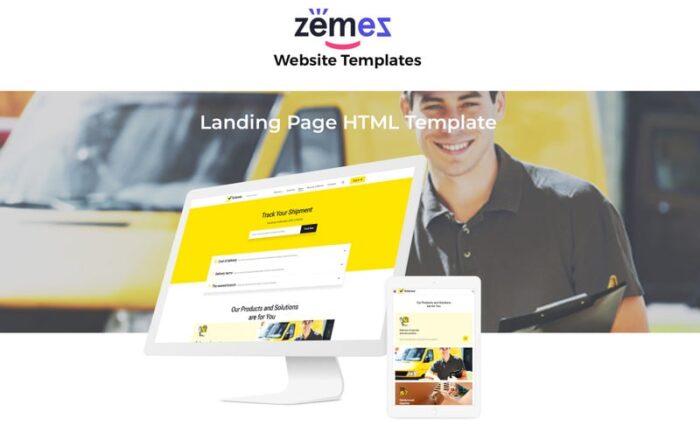 Lintense Transportation - Logistics Company Landing Page Template - Features Image 2