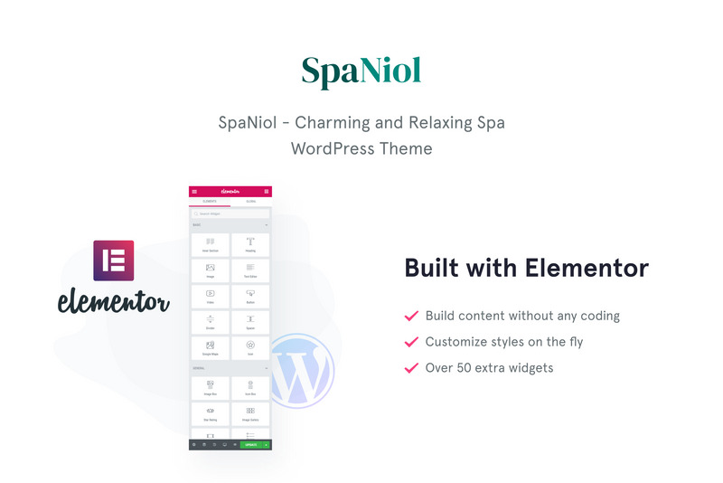 SpaNiol - Charming and Relaxing Spa WordPress Theme - Features Image 1