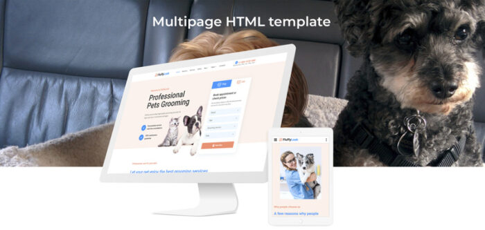 FluffyLook - Pet Grooming Salon Website Template - Features Image 2