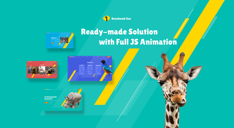 Bonobomb - Full Animated Zoo Website Template - Features Image 1