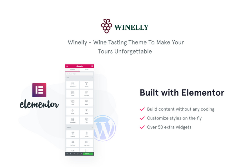 Winelly - Wine Tasting Theme with WordPress Elementor Theme - Features Image 1