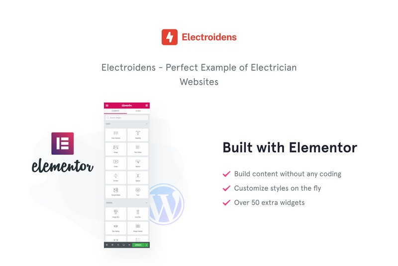 Electroidens - Electrician website with WordPress Elementor Theme - Features Image 1