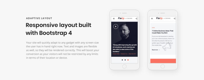 FinUp - Business Coach Website Template - Features Image 5