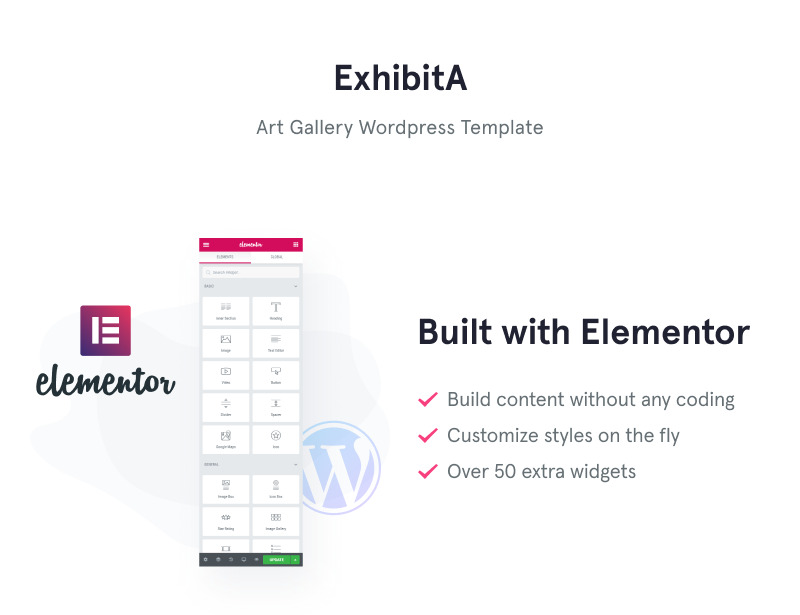 ExhibitA - Art Gallery Responsive WordPress Theme - Features Image 1