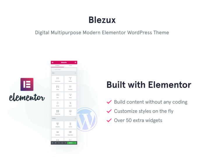 Blezux - Digital Multipurpose Modern WordPress Elementor Theme - Features Image 1