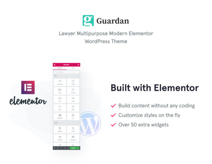 Guardan - Law Services Multipurpose Classic WordPress Elementor Theme - Features Image 1