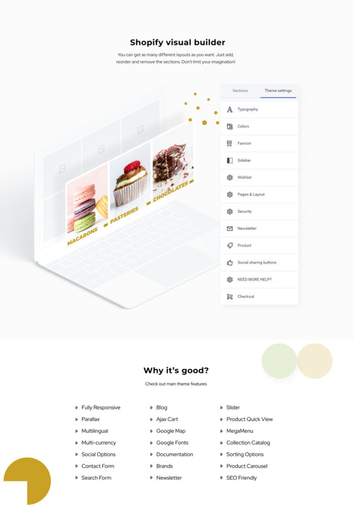 Sweet Life - Sweet Shop Multipage Clean Shopify Theme - Features Image 2