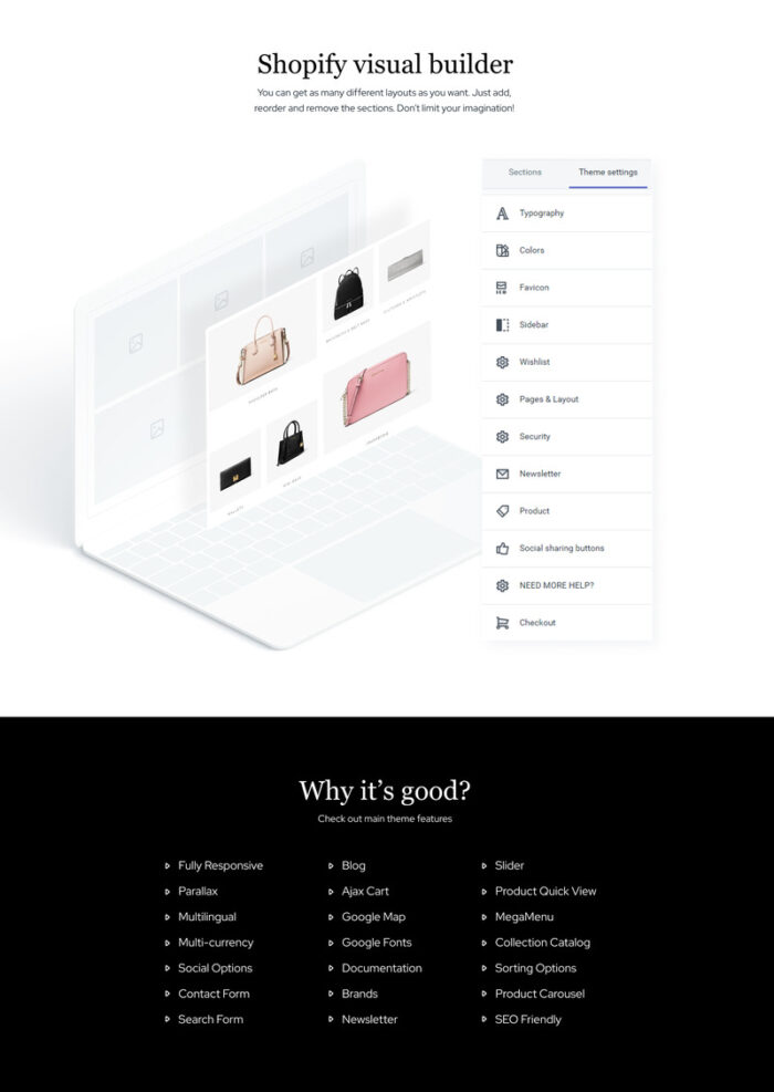 BAGBOOM Handbag eCommerce Clean Shopify Theme - Features Image 2