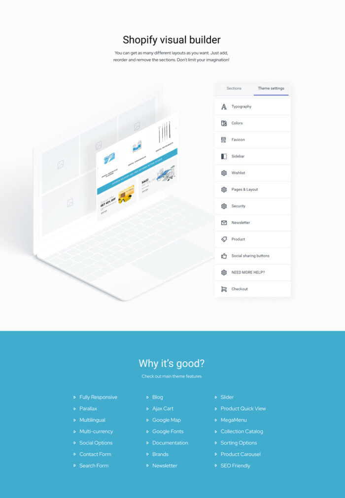 Dentalus - Dental Store eСommerce Clean Shopify Theme - Features Image 2