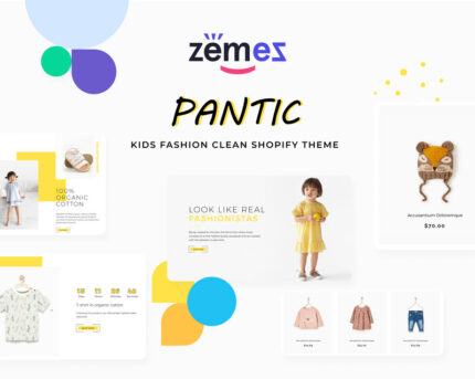 Pantic - Kids Fashion Clean Shopify Theme - Features Image 1