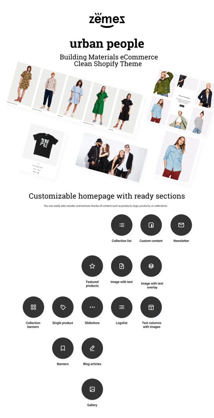 Urban People - Fashion Store Multipage Creative Shopify Theme - Features Image 1