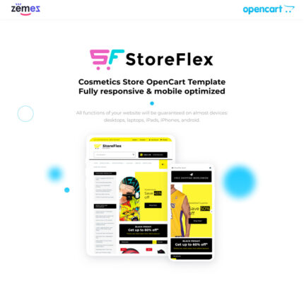 StoreFlex - Cosmetics Store Responsive OpenCart Template - Features Image 1