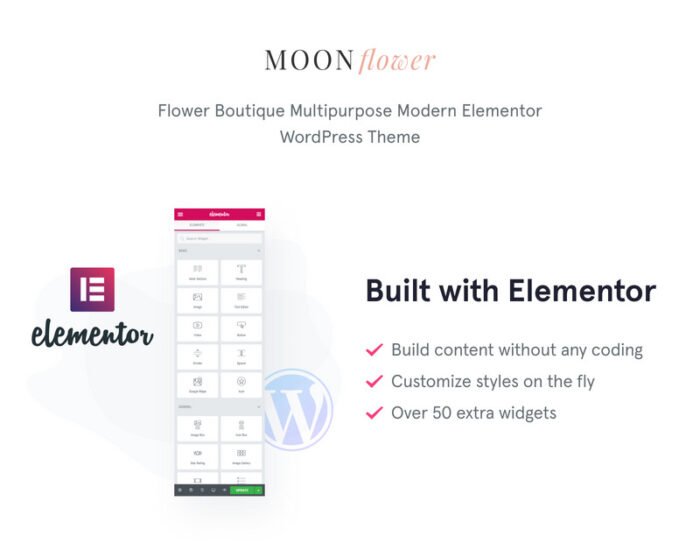 Moon Flower - Flower Shop WordPress Theme - Features Image 1