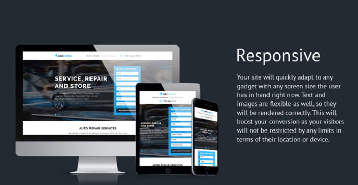 CarRepair - Auto Repair Workshop with Built-In Novi Builder Landing Page Template - Features Image 2