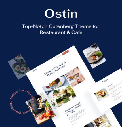 Ostin - Restaurant WordPress Theme for Gutenberg WordPress Theme - Features Image 1