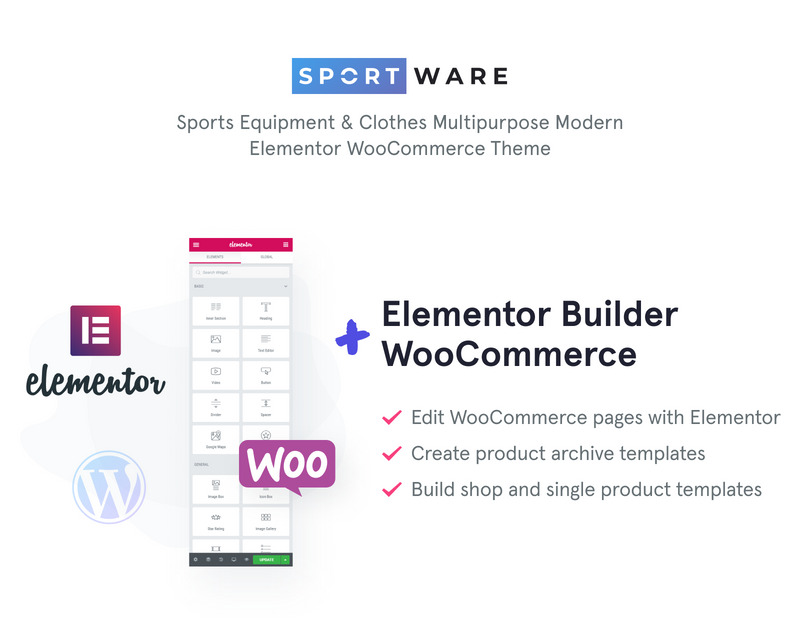 SportWare - Sport Equipment & Clothes WooCommerce Theme - Features Image 1