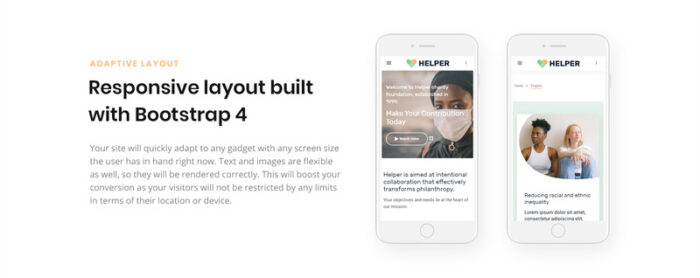 Helper - Charity Organisation Website Template - Features Image 7