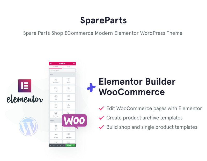 SpareParts - Spare Parts Shop ECommerce Modern Elementor WooCommerce Theme - Features Image 1