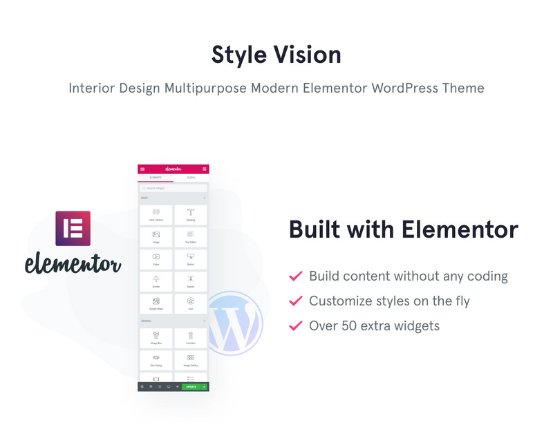 Style Vision - Interior Design Multipurpose Modern WordPress Elementor Theme - Features Image 1