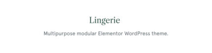 Lingerie - Lingerie WooCommerce Theme - Features Image 1