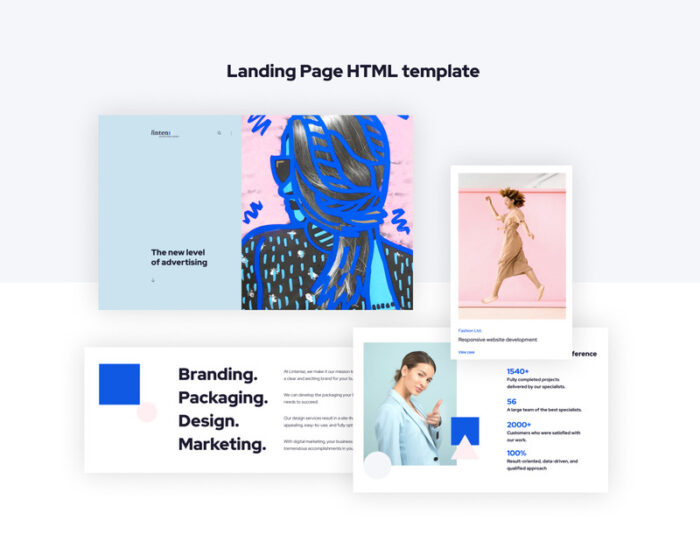 Lintense Advertising Agency - Creative HTML Landing Page Template - Features Image 3