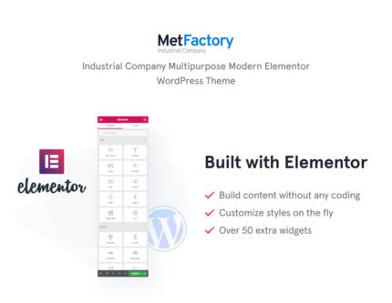 MetFactory - Industry Company WordPress Theme - Features Image 1