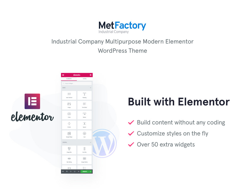 MetFactory - Industry Company WordPress Theme - Features Image 1