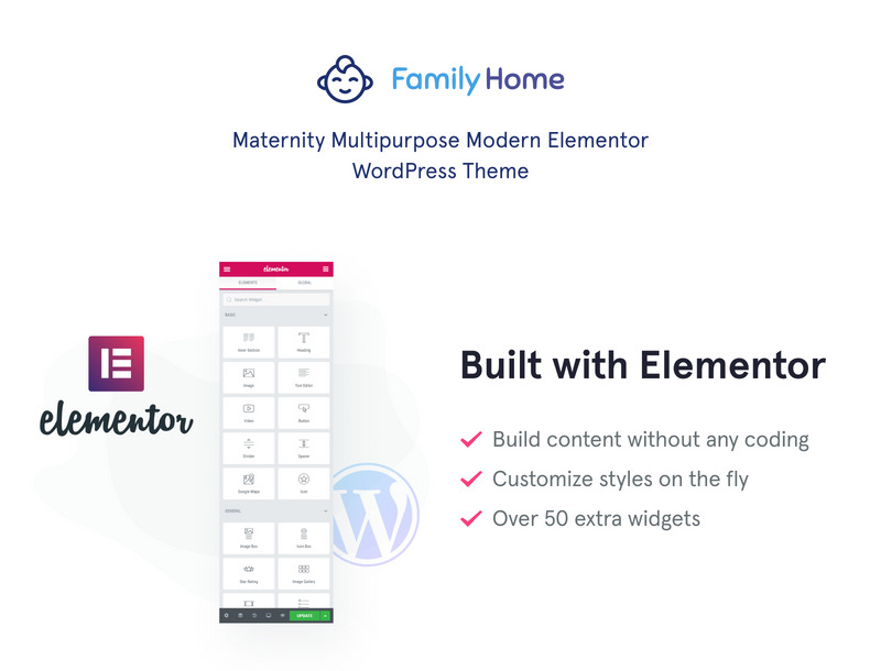 FamilyHome - Pregnancy and Maternity WordPress Theme - Features Image 1