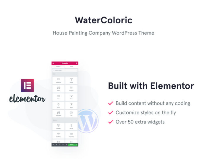 WaterColoric - House Painting Company WordPress Theme - Features Image 1