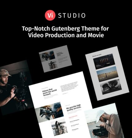 Vistudio - Video Production and Movie WordPress Theme - Features Image 1