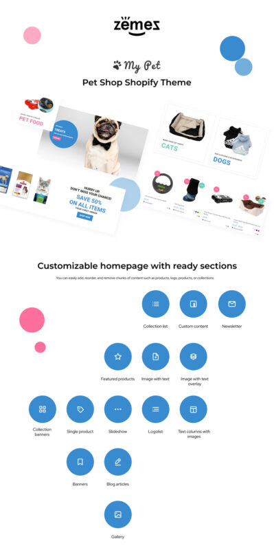 My Pet - Pet Shop Shopify Theme - Features Image 1