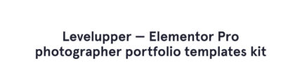 Levelupper - Web Portfolio Elementor Kit - Features Image 1