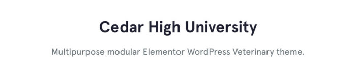 Cedar High - University Multipurpose Classic Elementor WordPress Theme - Features Image 1