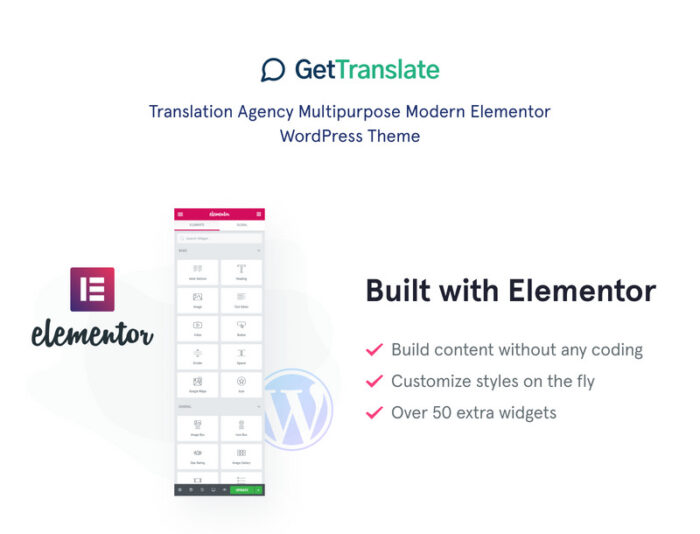 GetTranslate - Translation Agency WordPress Theme - Features Image 1